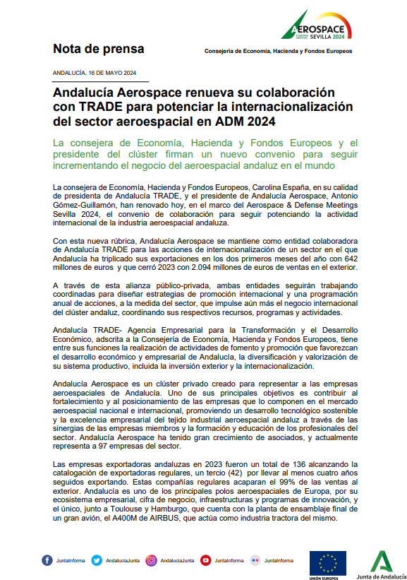 Press release ADM Sevilla april